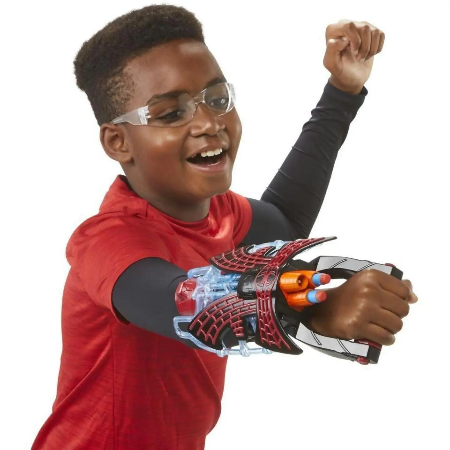 Marvel - Spider-man: Across The Spider-verse Miles Morales Tri-shot Blaster Nerf-powered Toy 3 Darts Kids Ages 5 And Up - Hasbro