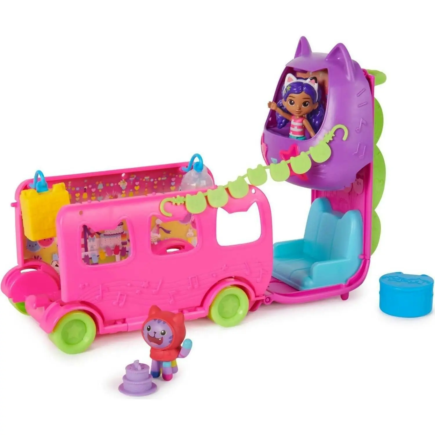 Gabby's Dollhouse - Celebration Party Bus Playset