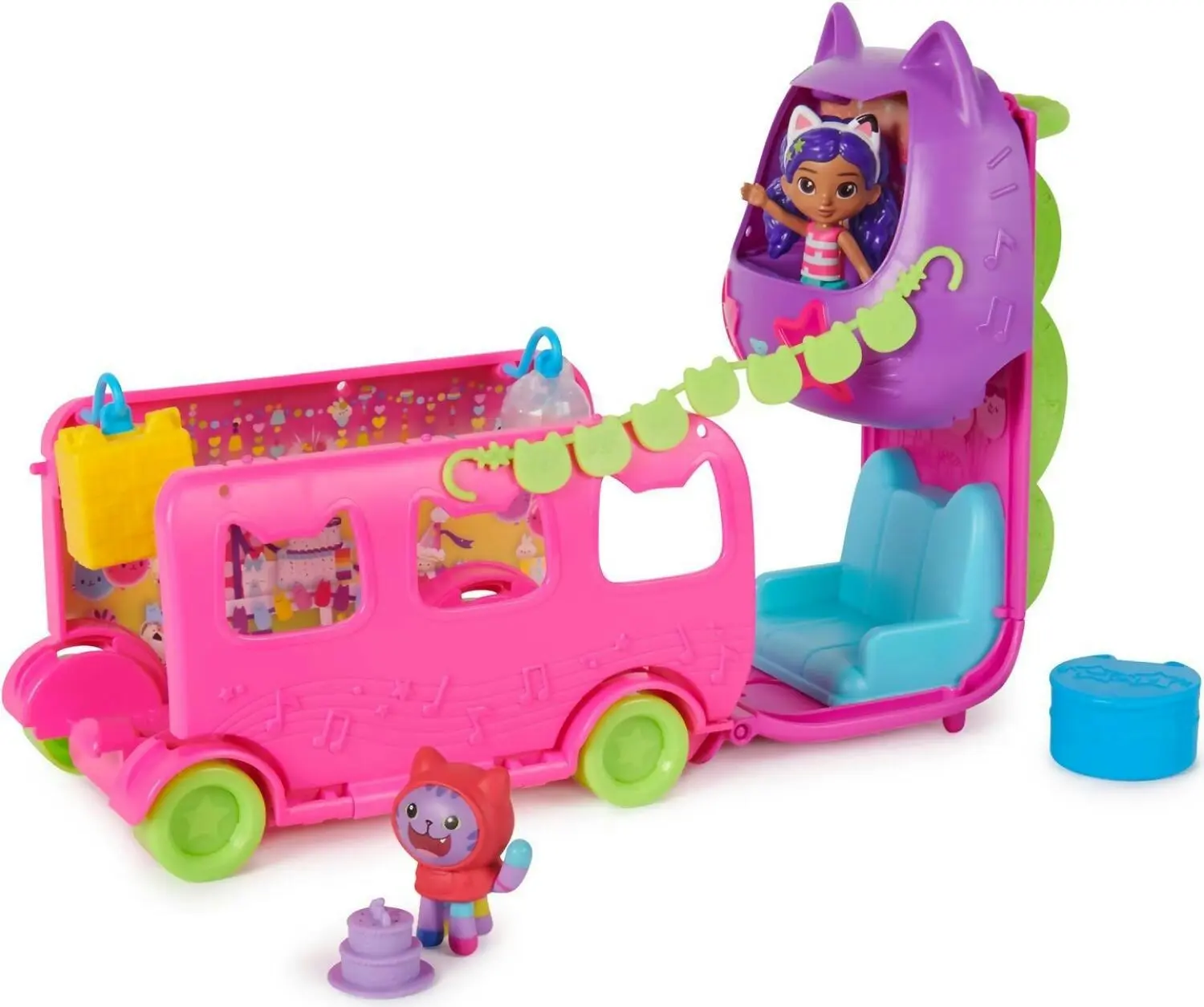 Gabby's Dollhouse - Celebration Party Bus Playset