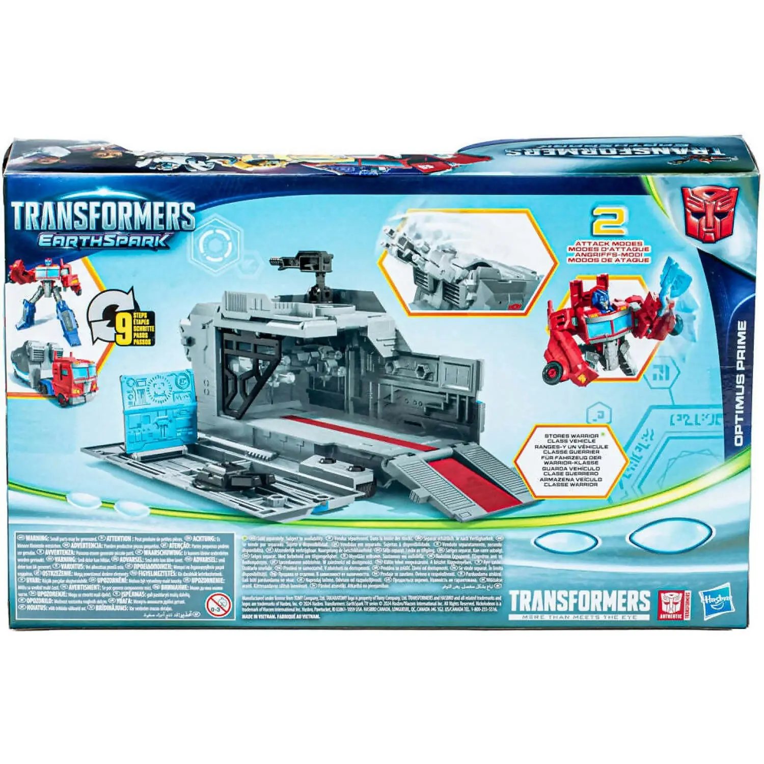 Transformers - Earthspark Optimus Prime Battle Base Trailer - Hasbro