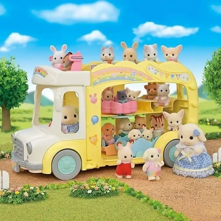 Sylvanian Families - Rainbow Fun Nursery Bus