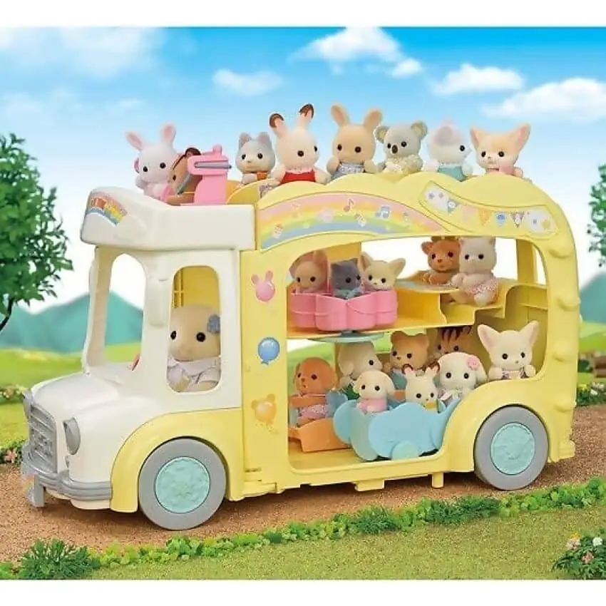 Sylvanian Families - Rainbow Fun Nursery Bus