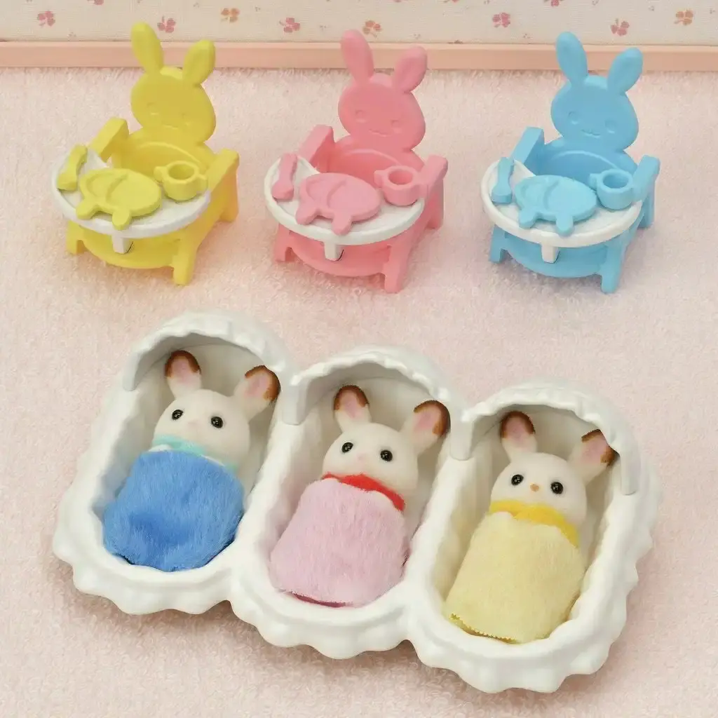 Sylvanian Families - Triplets Care Animal Doll Playset