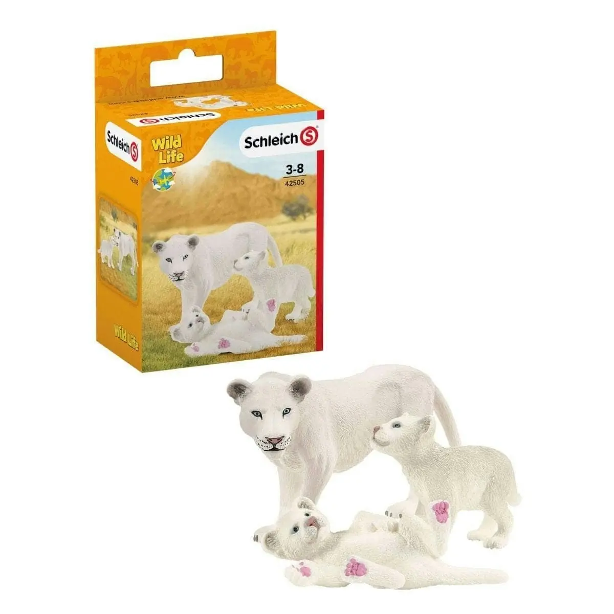 Schleich - Lion Mother With Cubs   Wildlife Animal Figurine