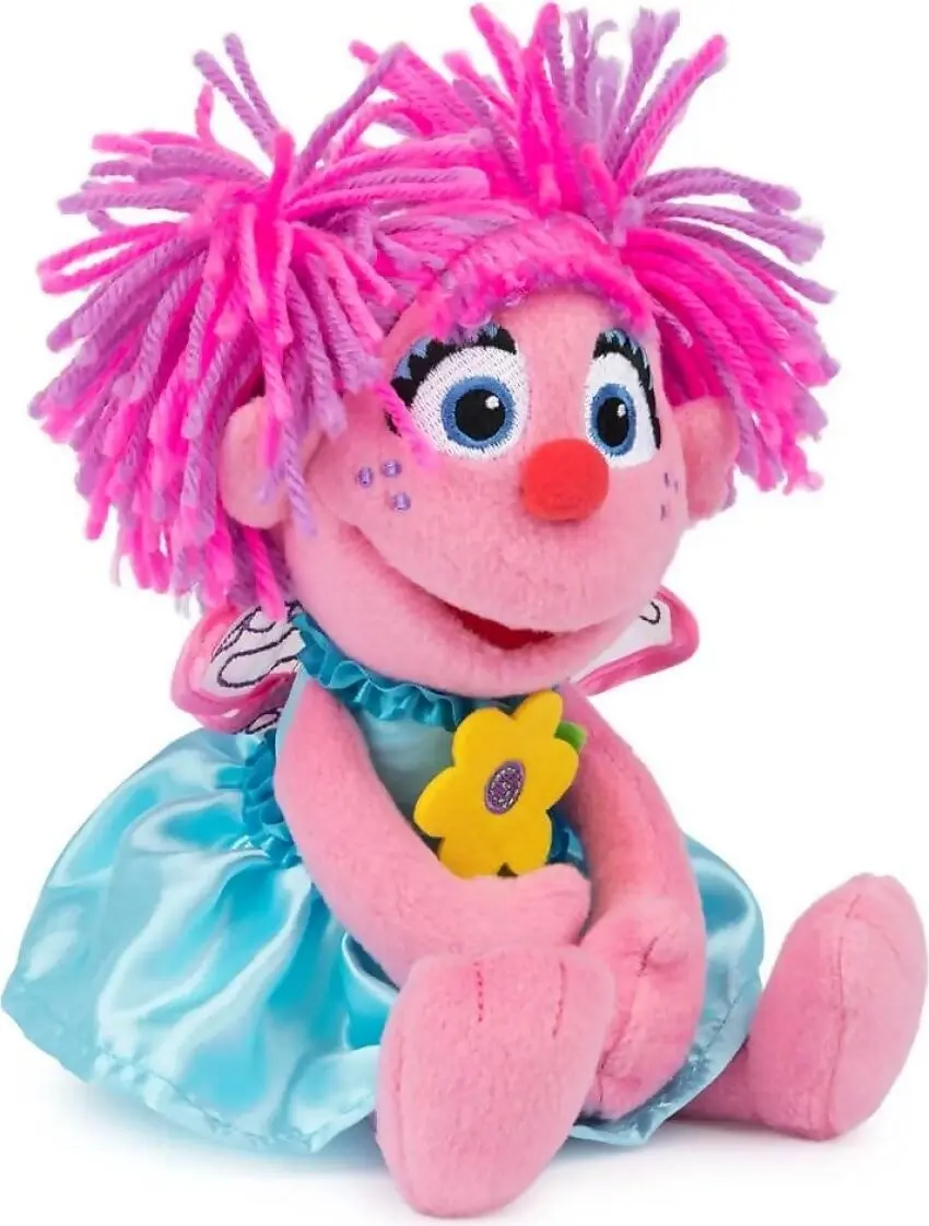 Sesame Street - Abby Cadabby Holding Flower Soft Toy 28cm - Jasnor