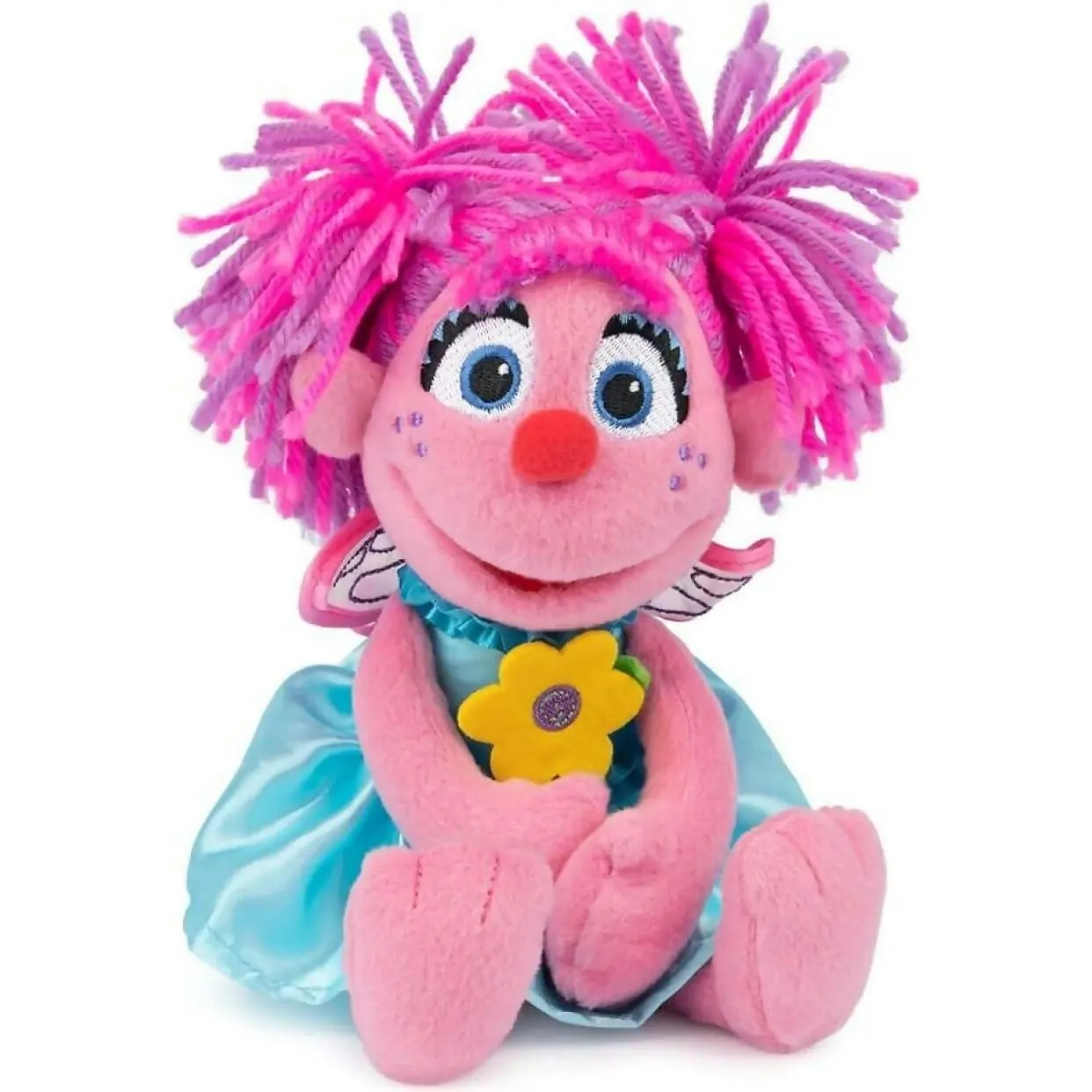 Sesame Street - Abby Cadabby Holding Flower Soft Toy 28cm - Jasnor