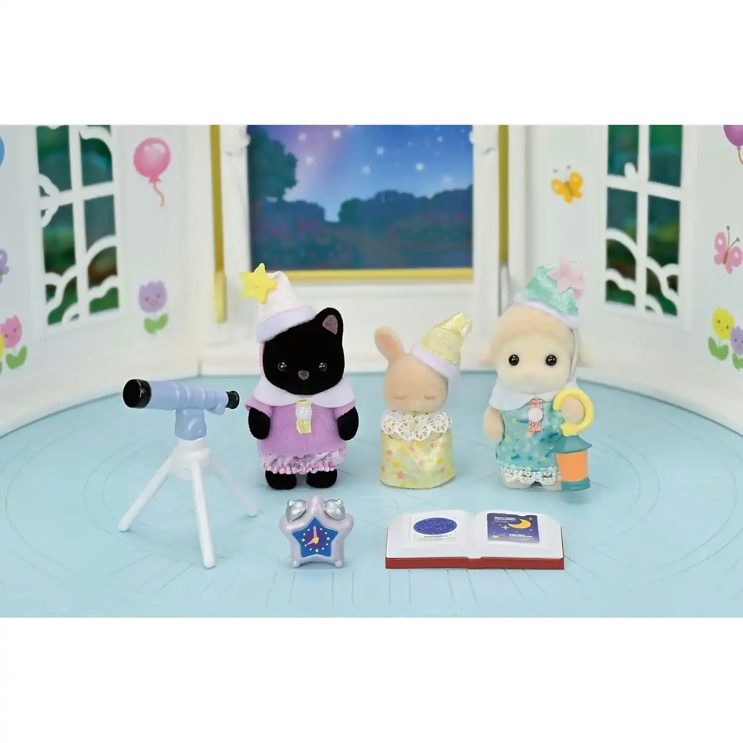 Sylvanian Families - Nursery Friends Sleepover Party Trio