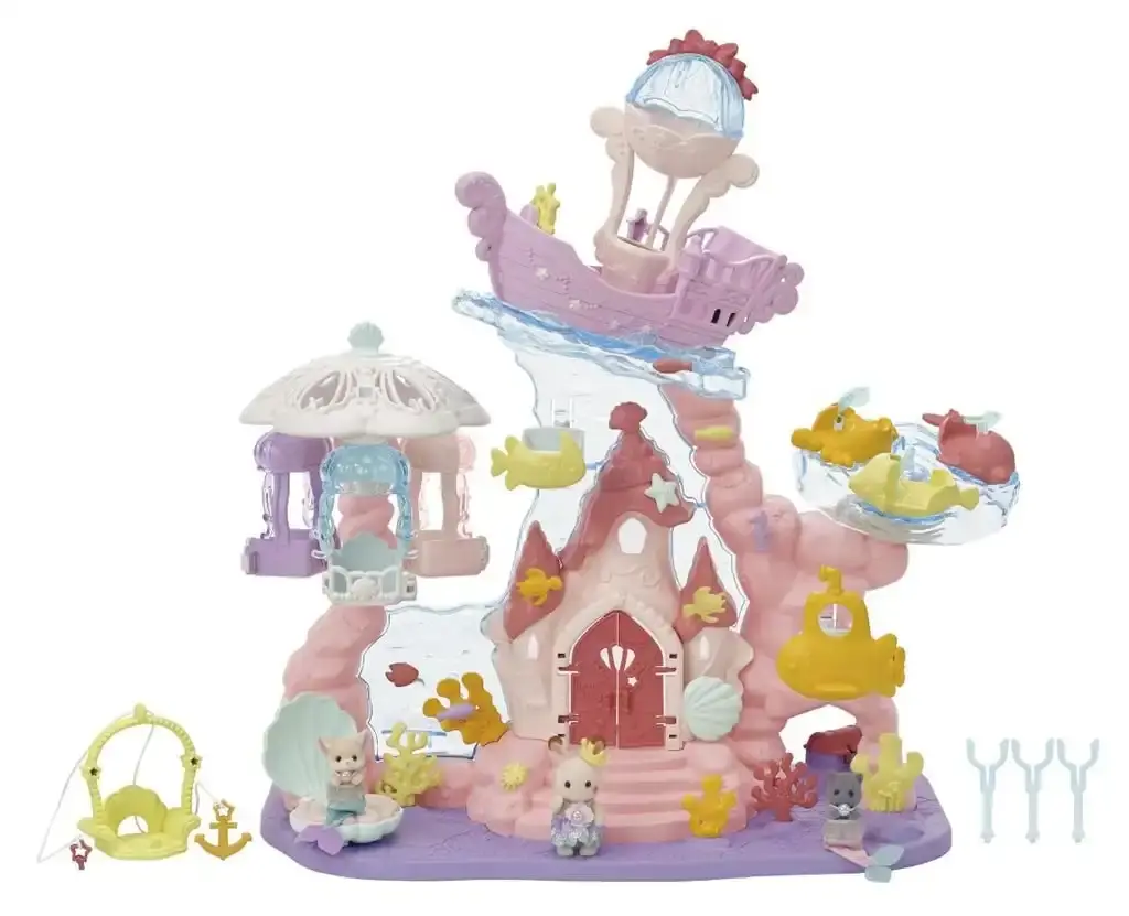 Sylvanian Families - Baby Mermaid Castle Animal Doll Playset