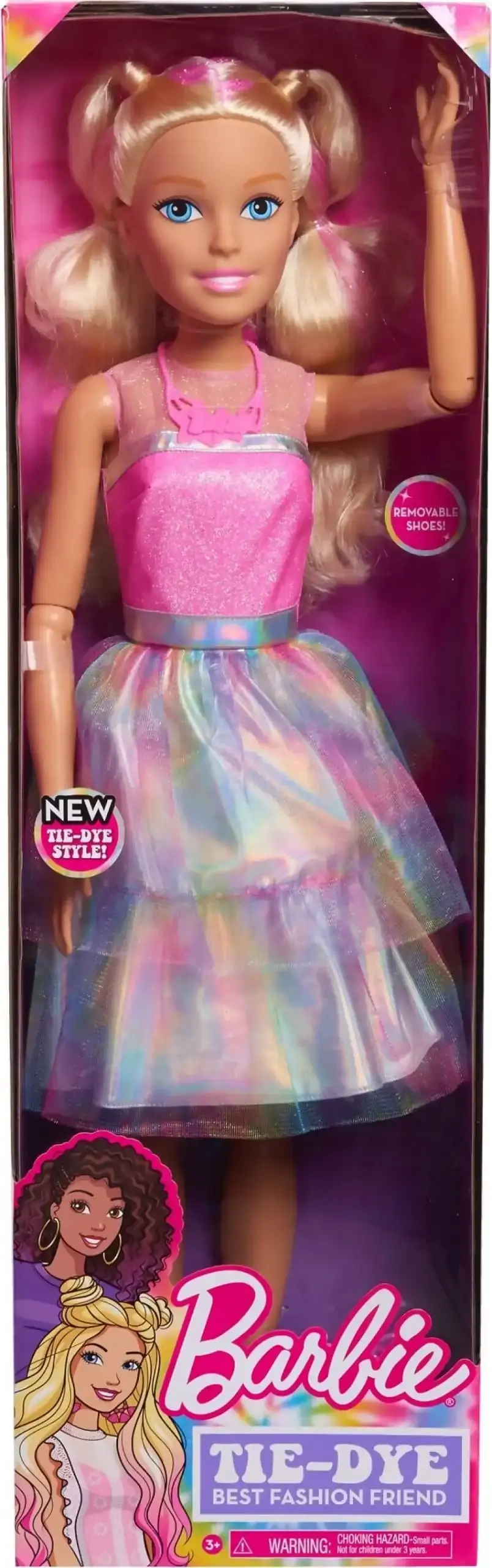 Barbie - Tye-dye Best Fashion Friend Blonde Fashion Barbie Doll Tall 28-inch (71cm) - Mattel