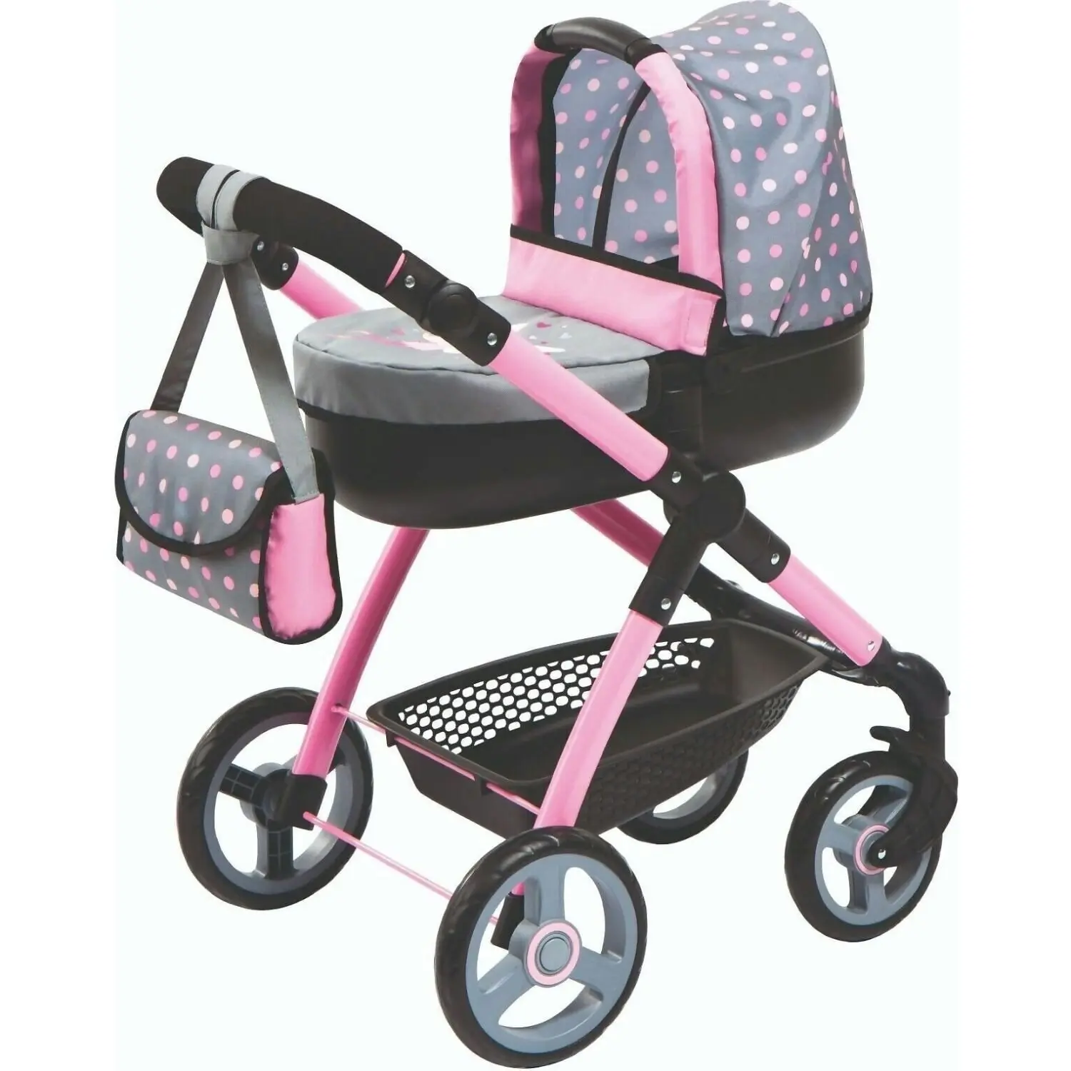 Little Bubba - Deluxe Dolls Pram With Baby Bag