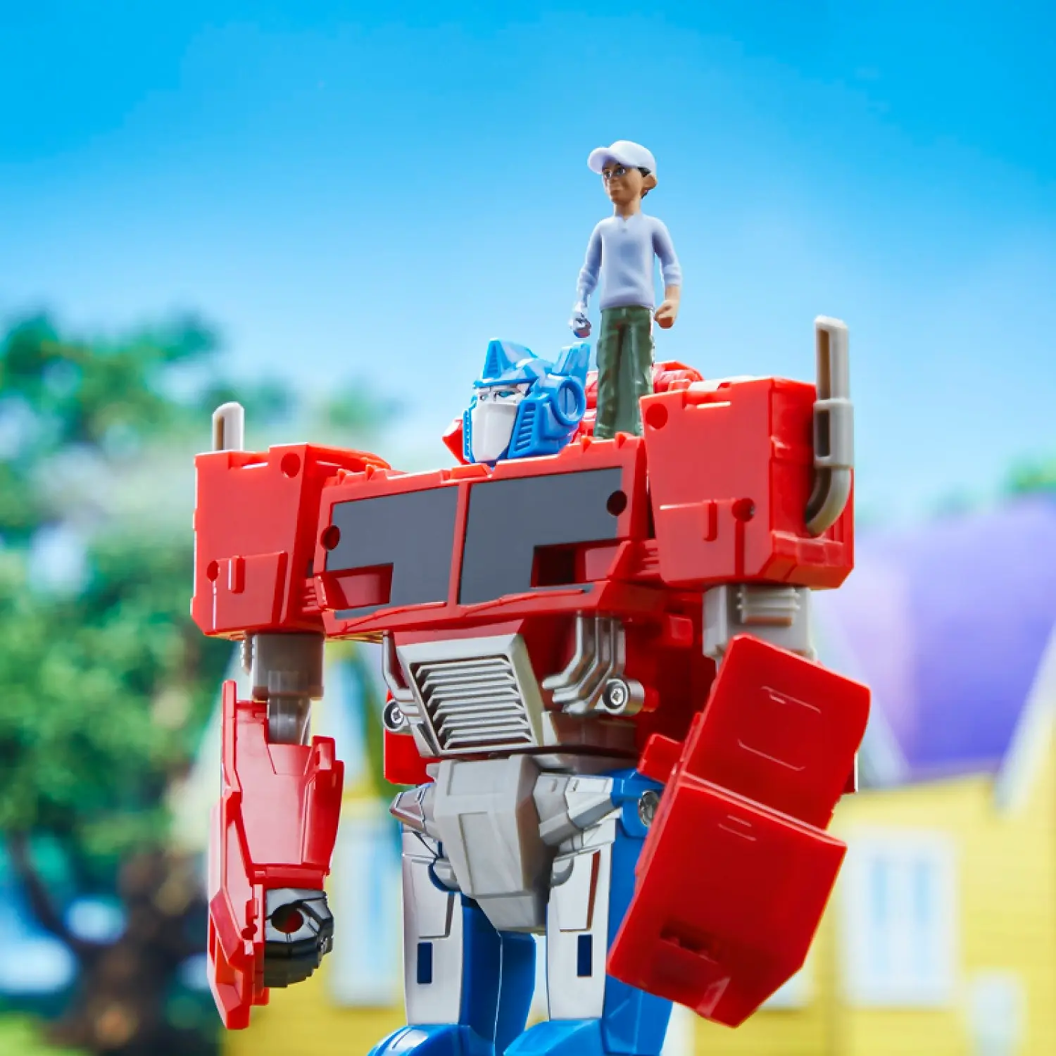 Transformers - Earthspark Spin Changer Optimus Prime & Robby Malto - Hasbro