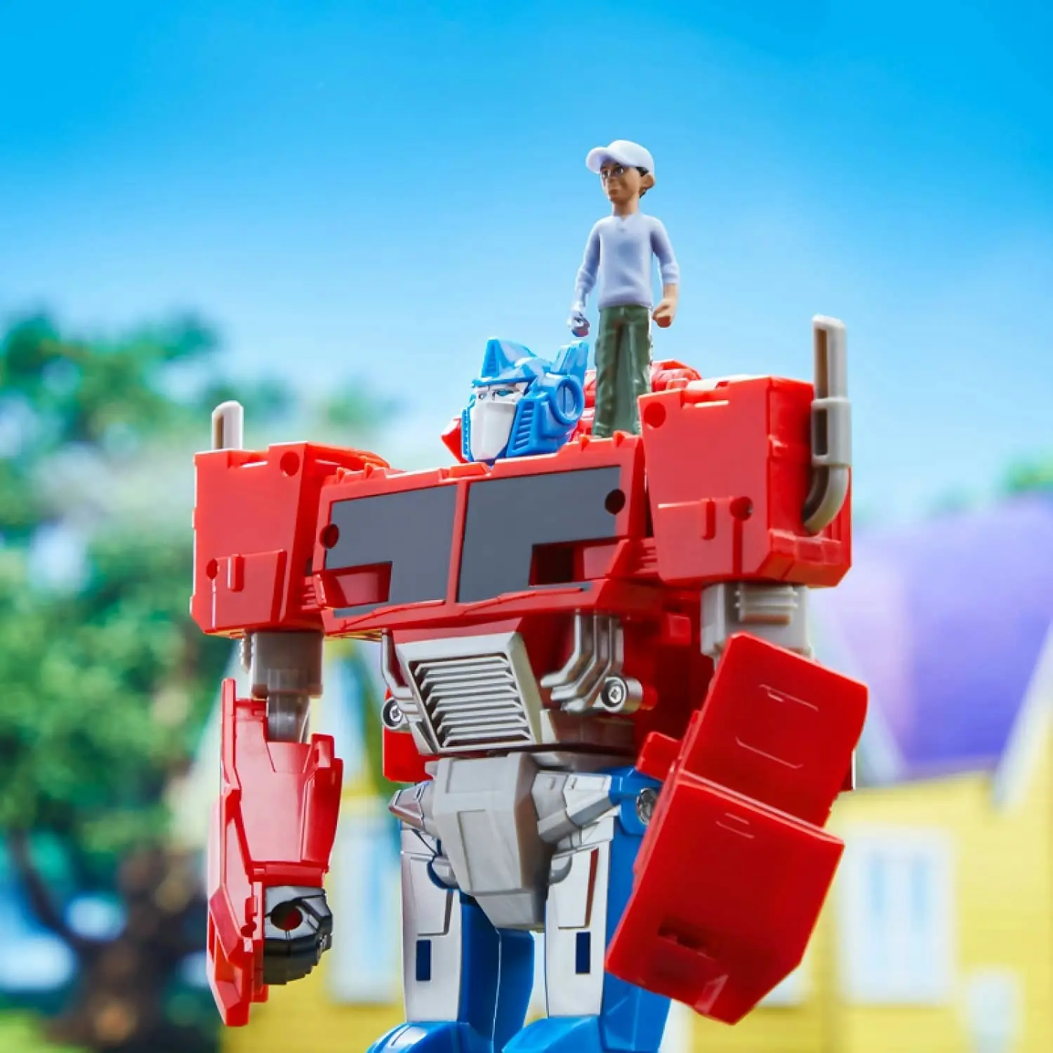 Transformers - Earthspark Spin Changer Optimus Prime & Robby Malto - Hasbro