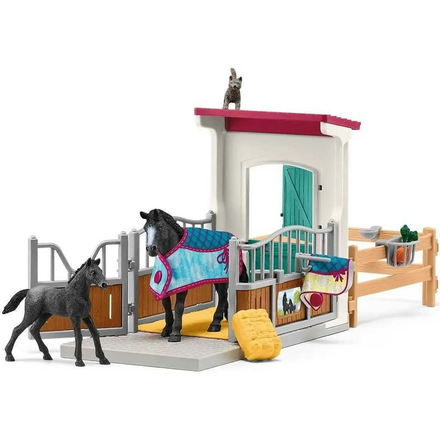 Schleich - Horse Box With Mare And Foal