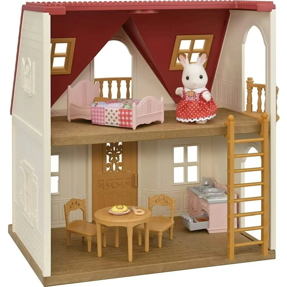 Sylvanian Families - New Red Roof Cosy Cottage Starter Home Animal Doll Playset