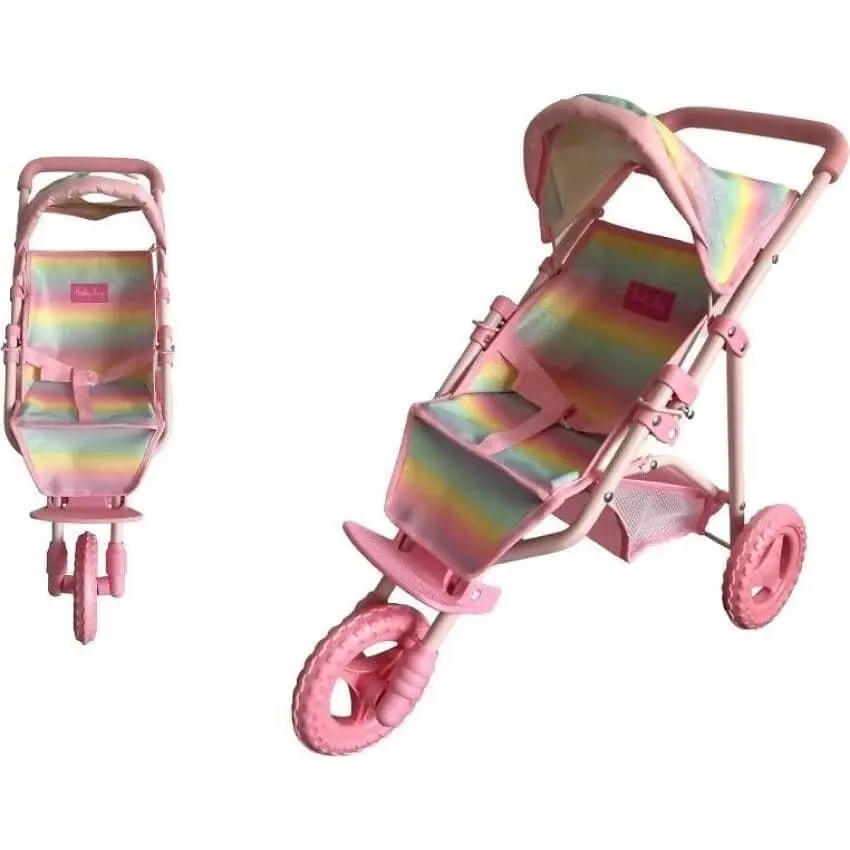 Sally Fay - Rainbow Jogger Doll Pram