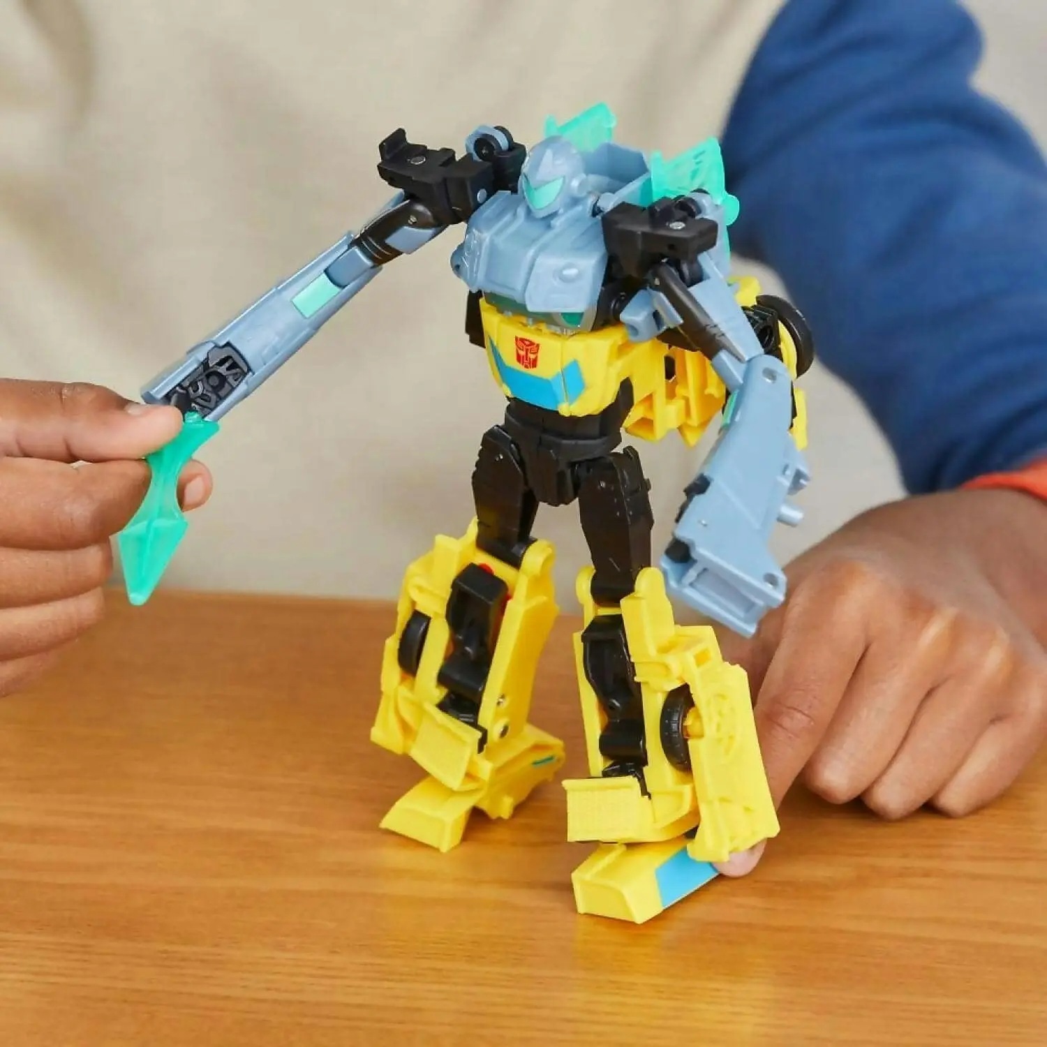 Transformers - Earthspark Cyber-combiner Bumblebee And Mo Malto Action Figures - Hasbro