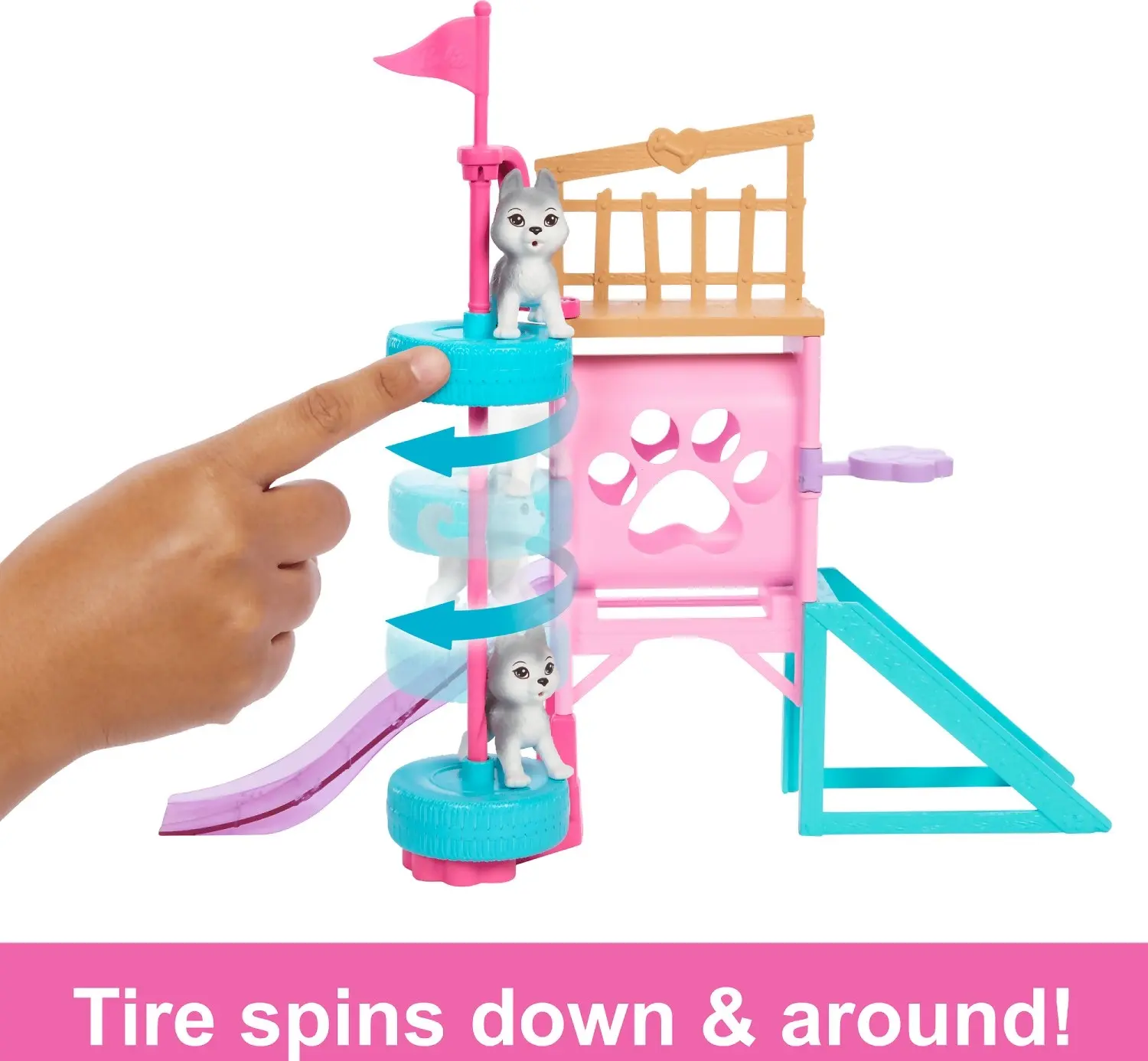 Barbie - Stacie To The Rescue Puppy Playground Playset With Doll 3 Pet Dog Figures & Accessories - Mattel