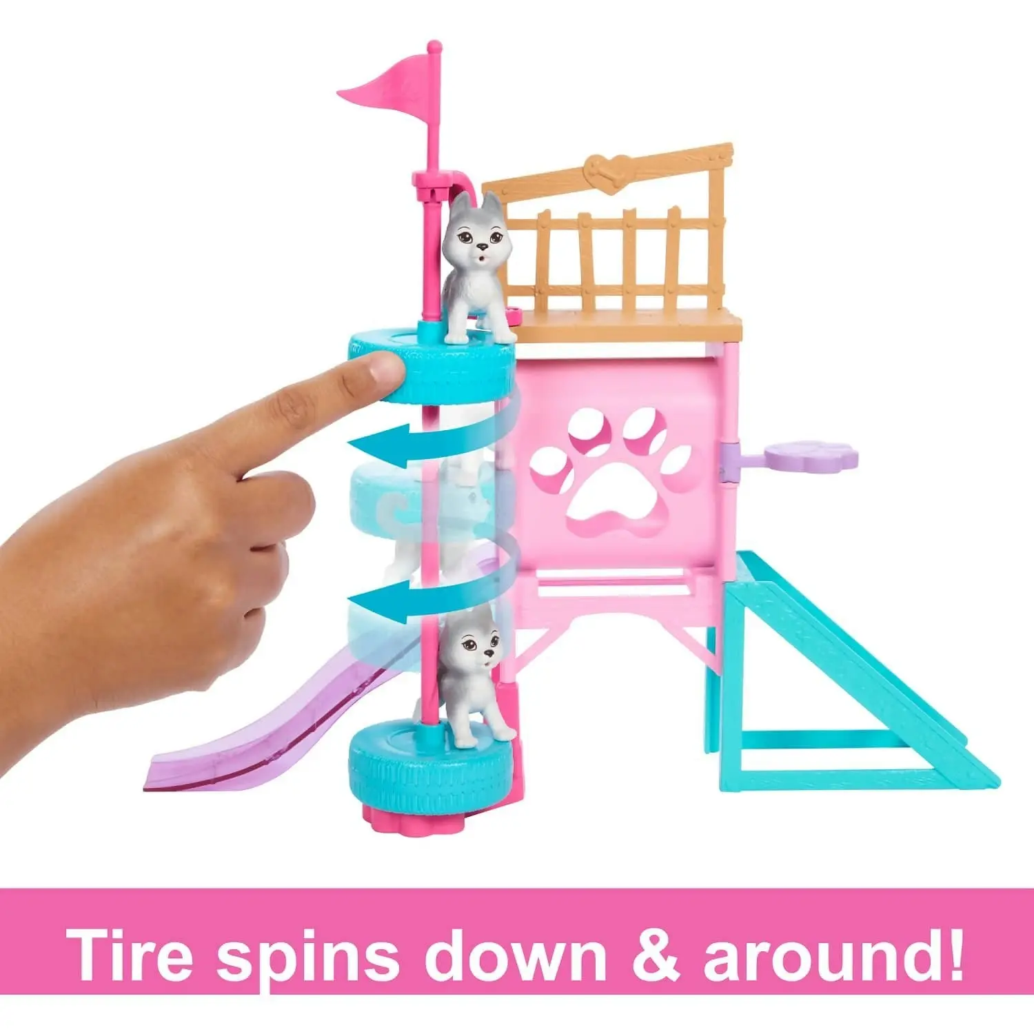 Barbie - Stacie To The Rescue Puppy Playground Playset With Doll 3 Pet Dog Figures & Accessories - Mattel