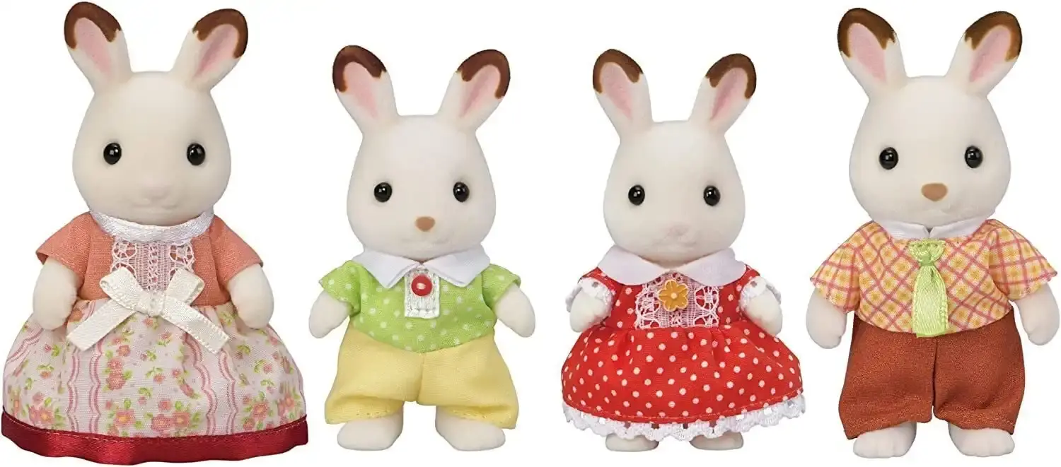 Sylvanian Families - Chocolate Rabbit Family Animal Doll Playset