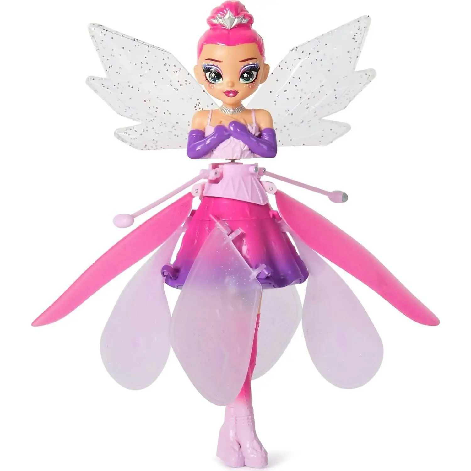 Crystal Flyers - Interactive Magical Flying Toy Doll With Crystal Wings