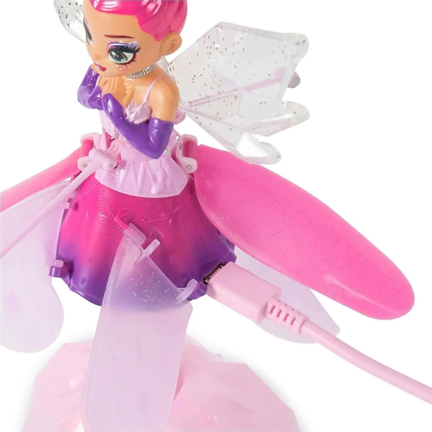 Crystal Flyers - Interactive Magical Flying Toy Doll With Crystal Wings