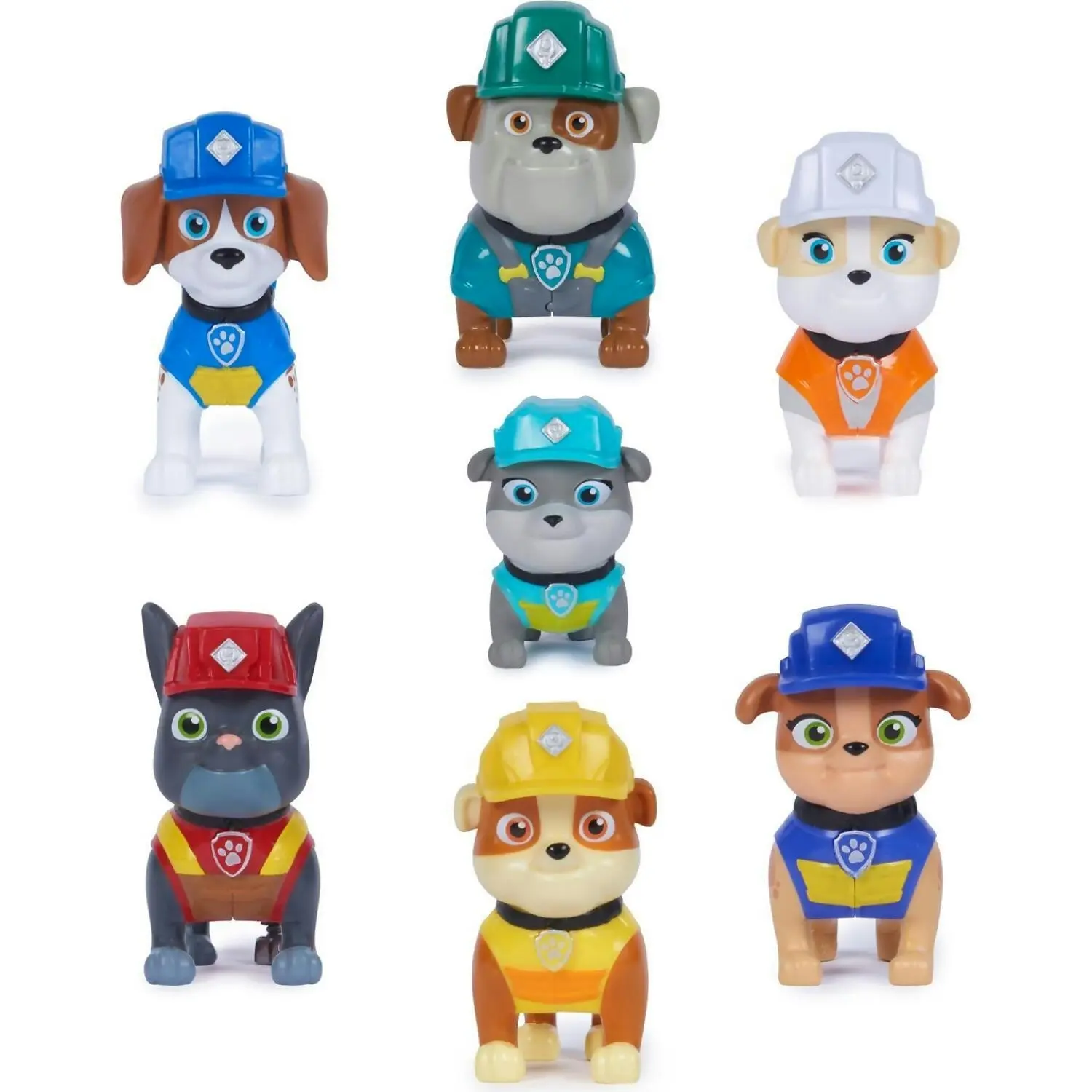 Paw Patrol - Rubble & Crew Toy Figures Gift Pack With 7 Collectible Action Figures - Spin Master