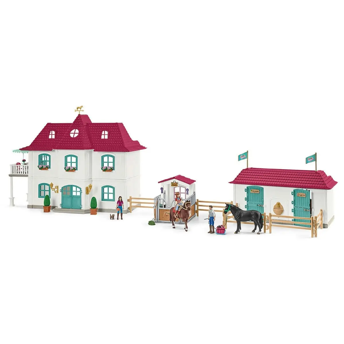 Schleich - Lakeside Country House And Stable Animal Playset