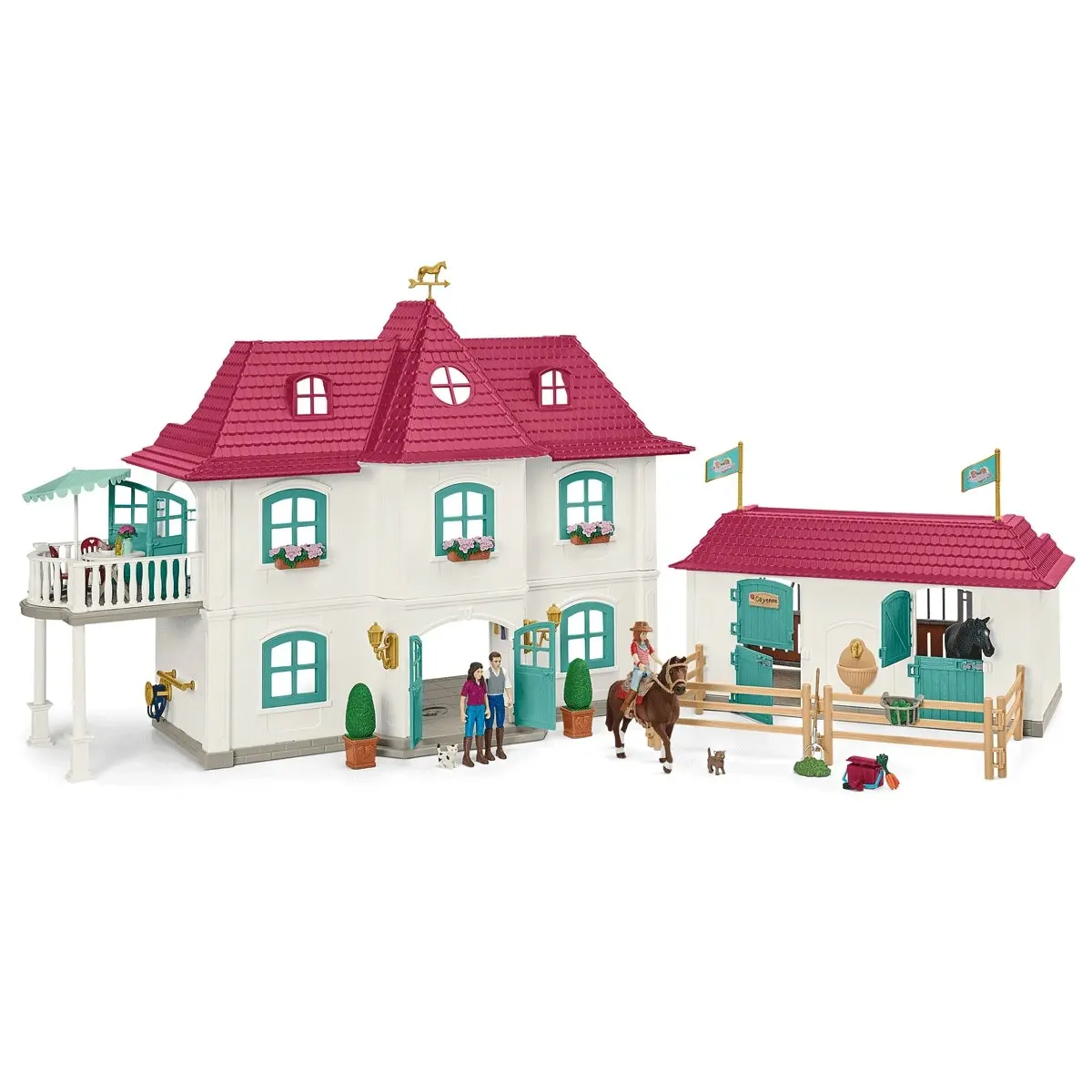 Schleich - Lakeside Country House And Stable Animal Playset