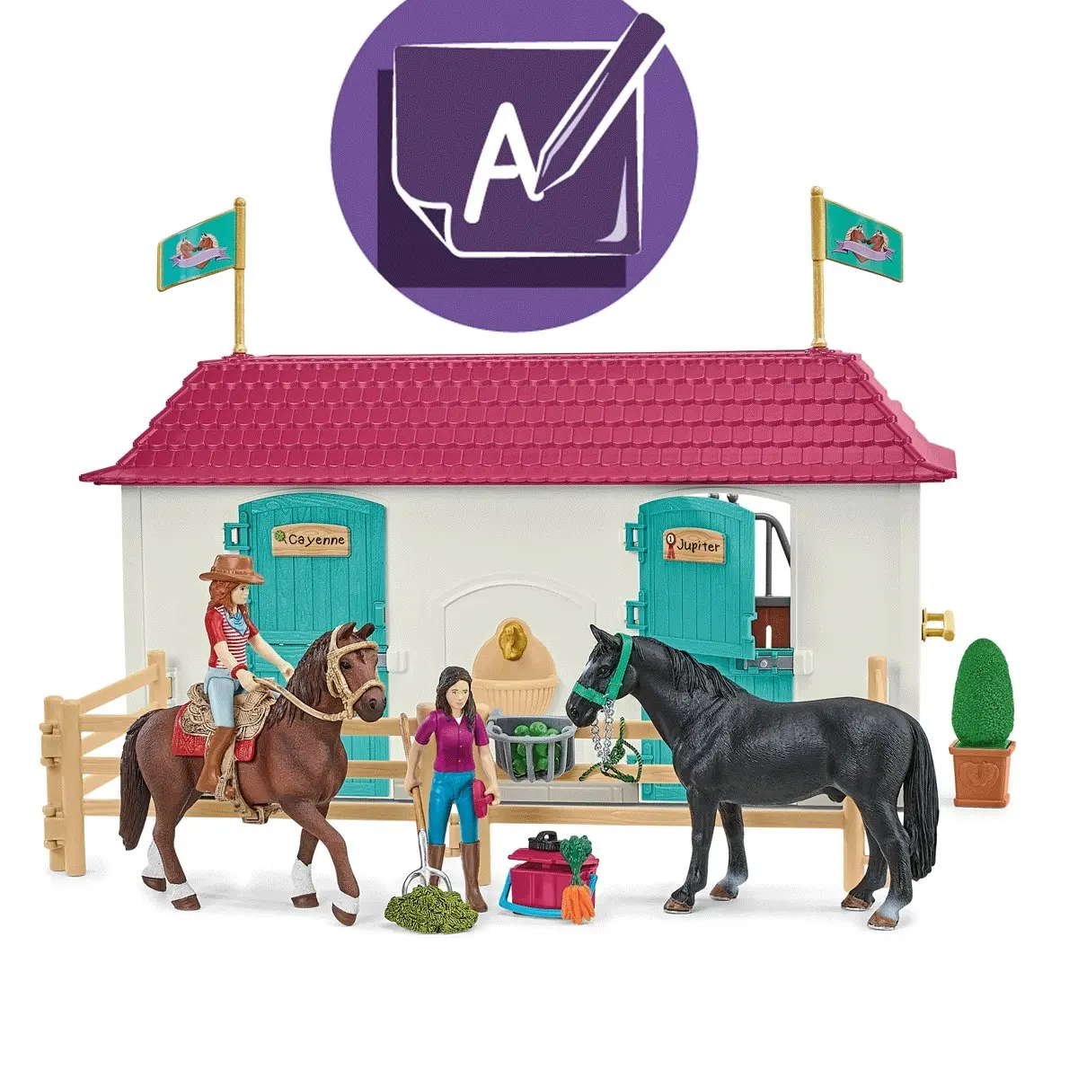 Schleich - Lakeside Country House And Stable Animal Playset