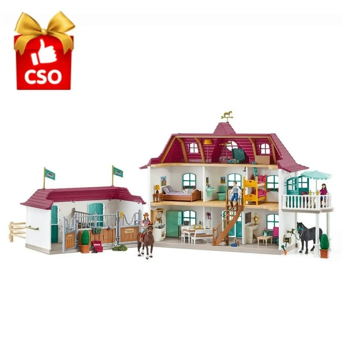 Schleich - Lakeside Country House And Stable Animal Playset