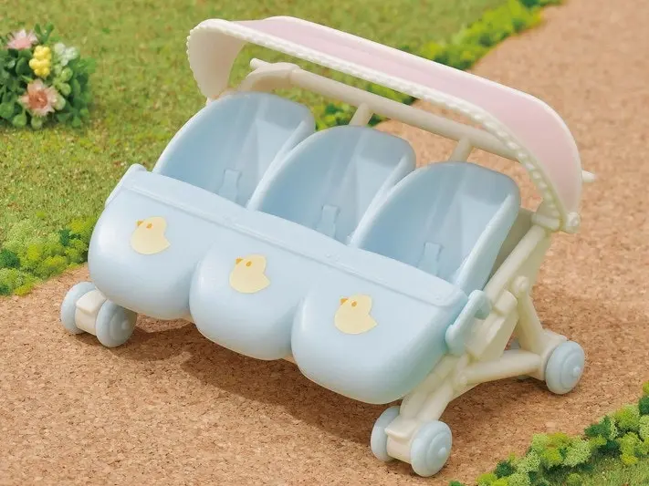 Sylvanian Families - Triplets Stroller Animal Doll Playset