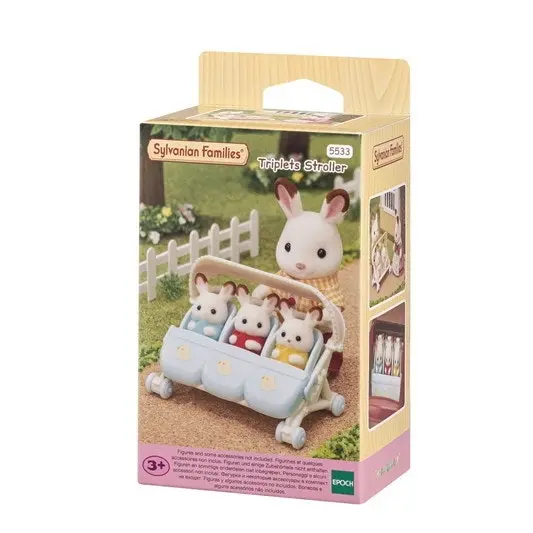 Sylvanian Families - Triplets Stroller Animal Doll Playset