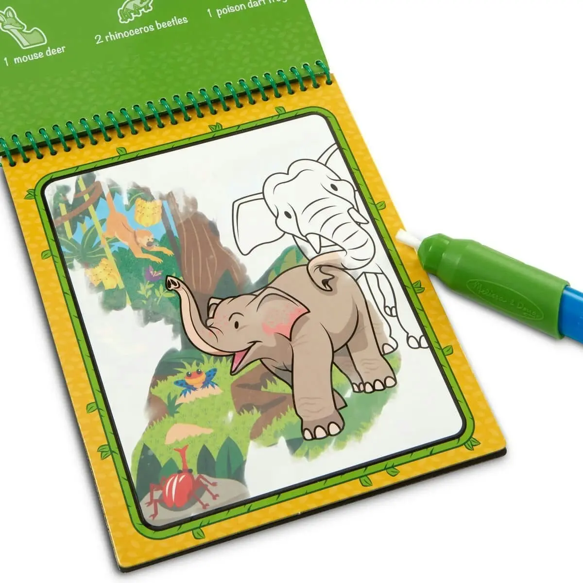 Melissa & Doug - Water Wow! Jungle Water-reveal Pad - On The Go Travel Activity