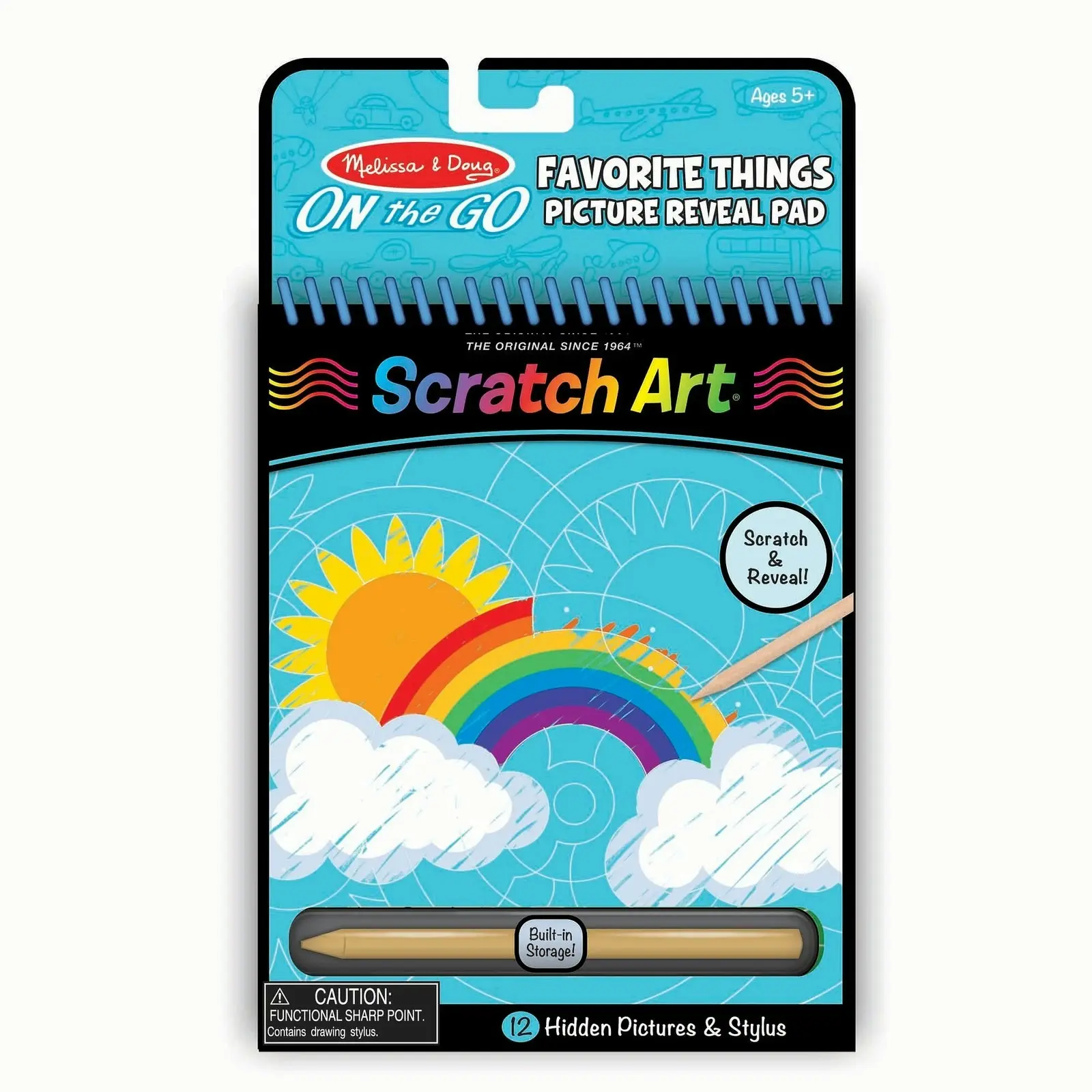 Melissa & Doug - On The Go Scratch Art: Hidden Picture Pad - Favorite Things