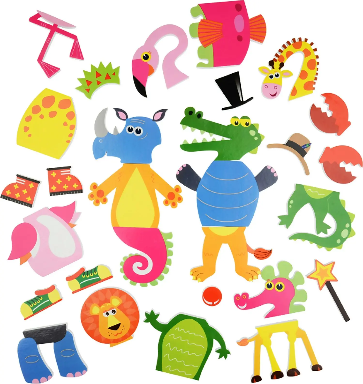 Buddy & Barney - Bath Time Stickers Weird And Wonderful Animals - Mh