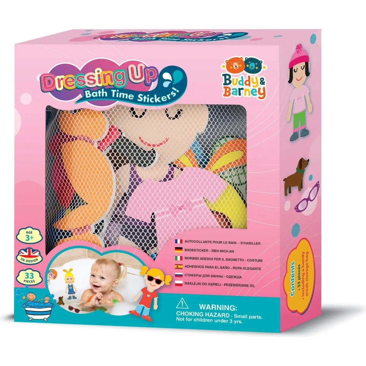 Buddy & Barney - Bath Time Stickers Dressing Up - Mh