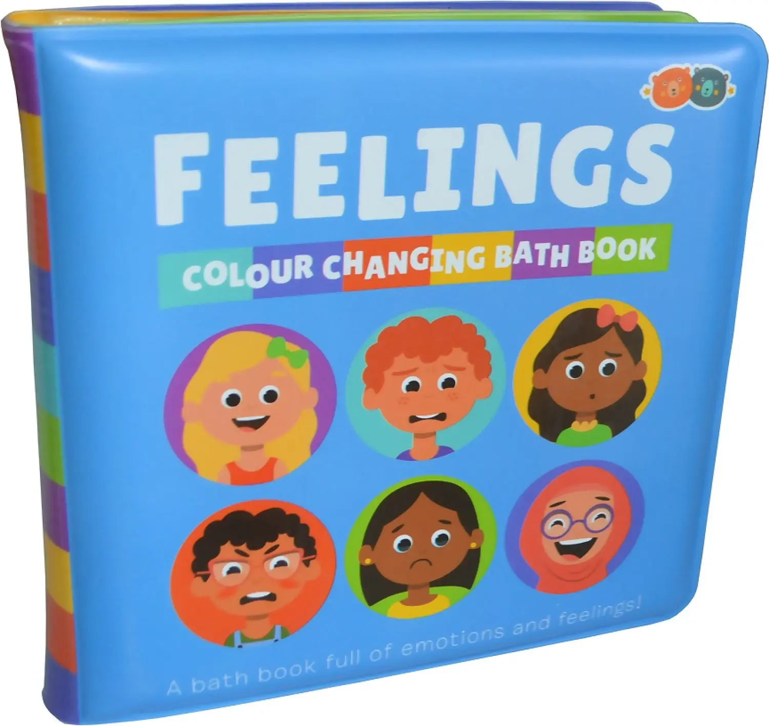 Buddy & Barney - Colour Changing Bath Book & Stickers - Feelings