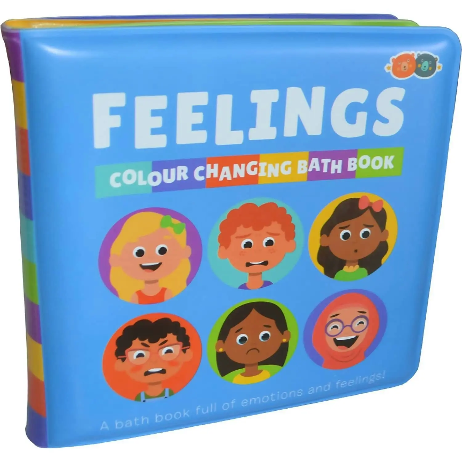 Buddy & Barney - Colour Changing Bath Book & Stickers - Feelings