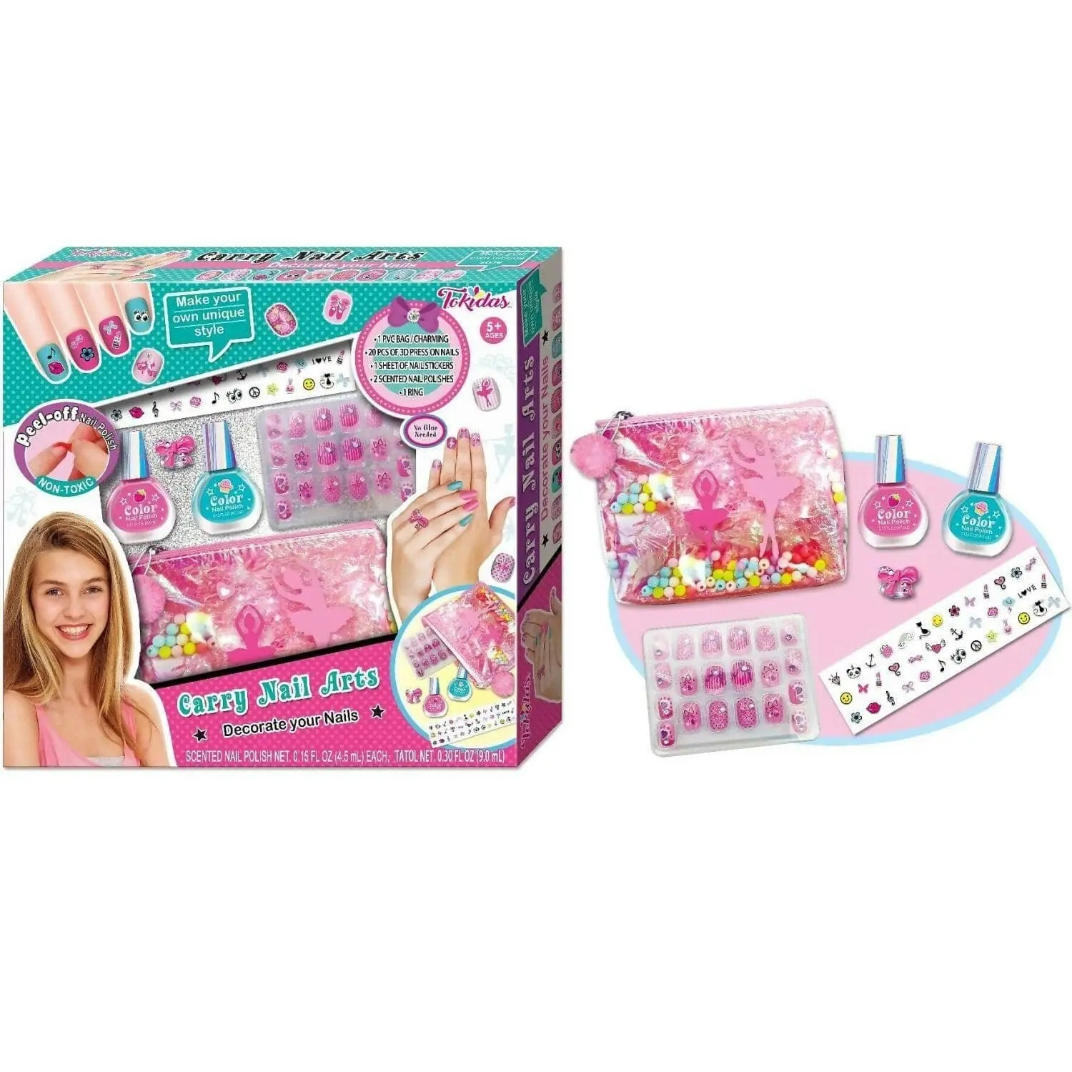 Tokidas - Carry Nail Arts Set - Cotton Candy