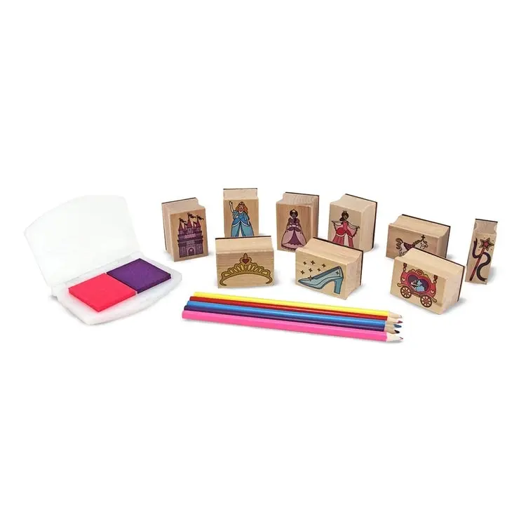 Melissa & Doug - Wooden Stamp Set - Princesses