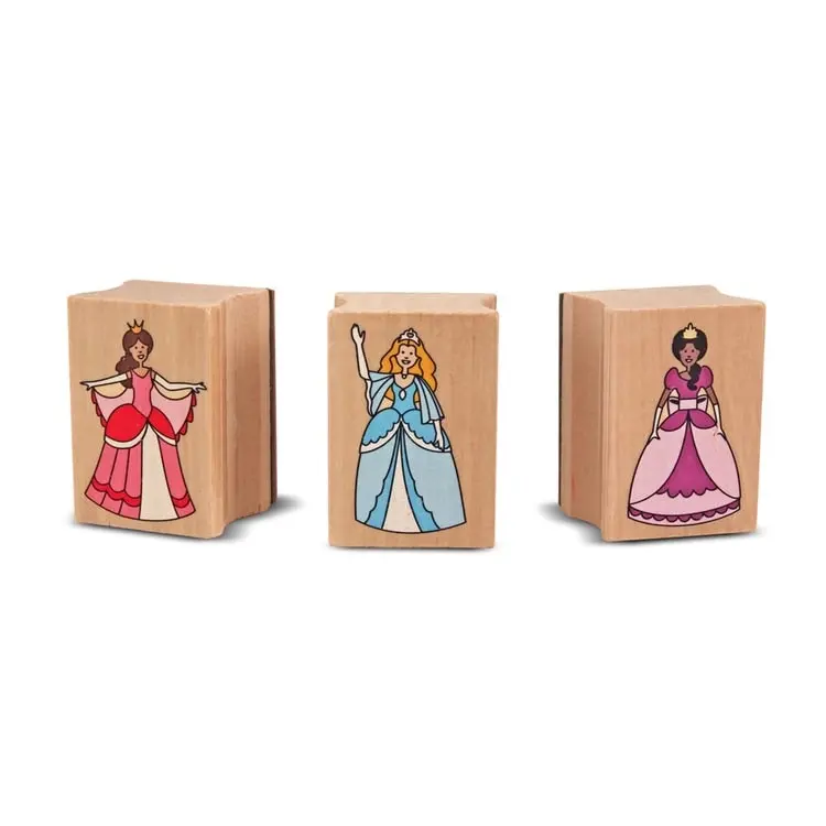 Melissa & Doug - Wooden Stamp Set - Princesses