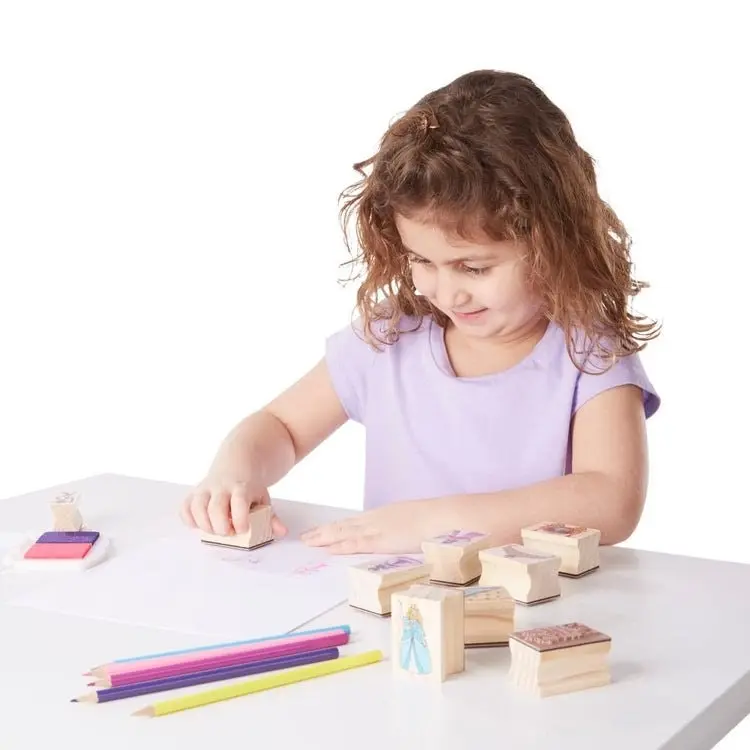 Melissa & Doug - Wooden Stamp Set - Princesses