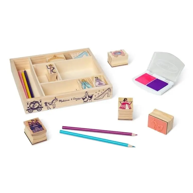 Melissa & Doug - Wooden Stamp Set - Princesses