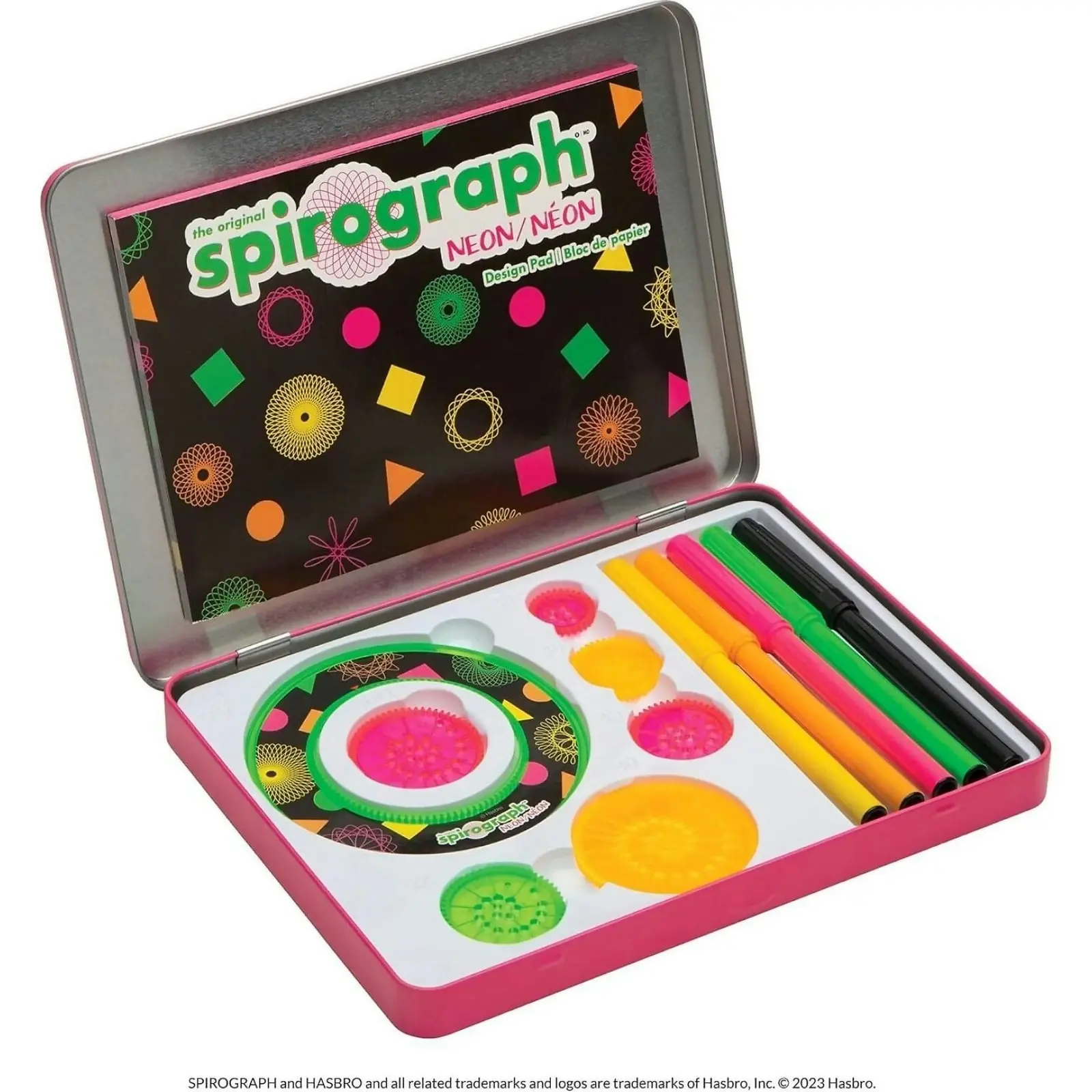 Spirograph - Neon Tin 38-pieces Kit