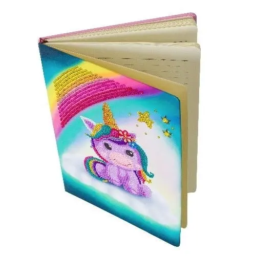 Craft Buddy - Crystal Art Notebook Kit Unicorn Smile