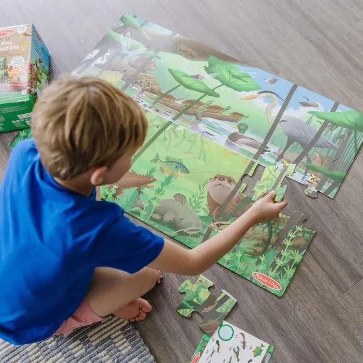 Melissa & Doug - Let's Explore Double-sided Seek & Find Puzzle