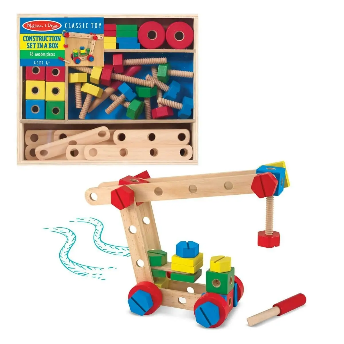 Melissa & Doug - Construction Building Set In A Box