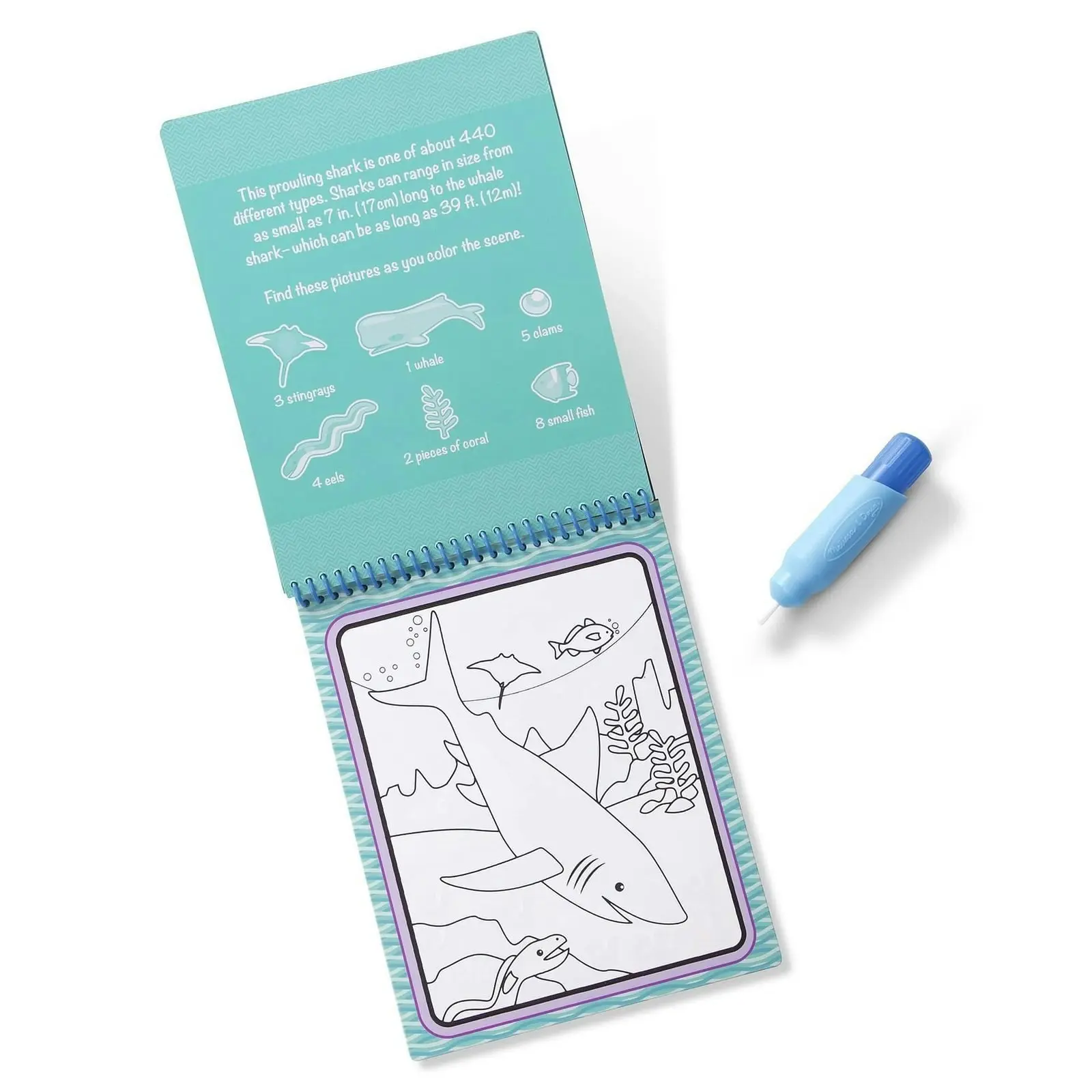 Melissa & Doug - Water Wow! - Under The Sea Water Reveal Pad - On The Go Travel Activity