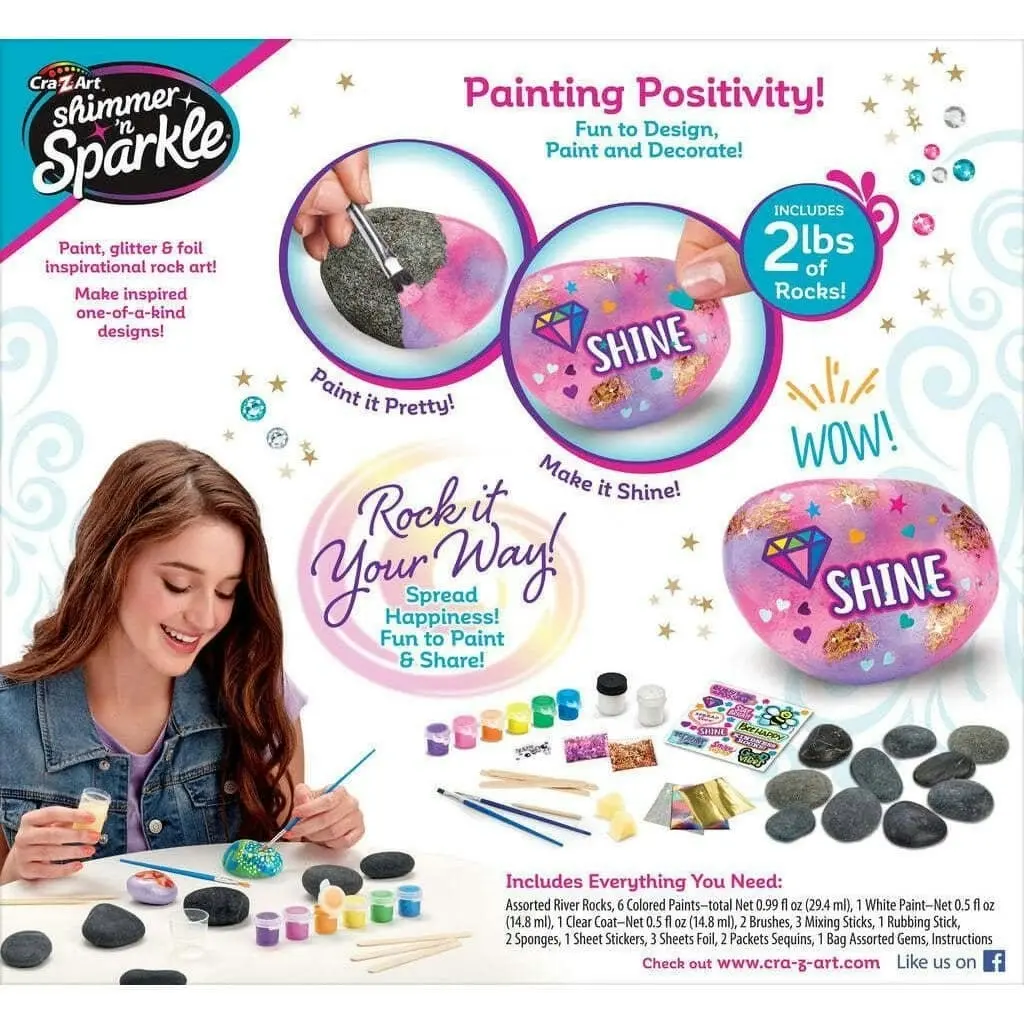 Cra-z-art - Shimmer 'n Sparkle Inspirational Rock Art Kit