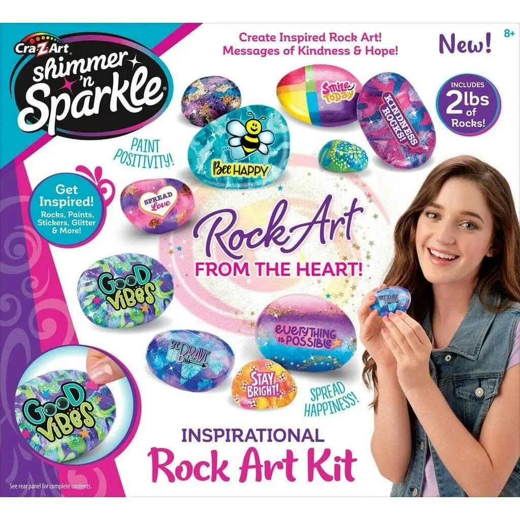 Cra-z-art - Shimmer 'n Sparkle Inspirational Rock Art Kit